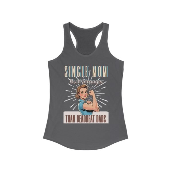 Single Mom Built Stronger - Racerback Tank
