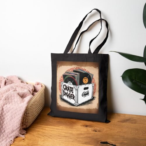 Vinyl Record Crate Digging - Tote Bag
