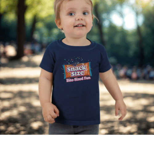 Toddler T-shirt - Snack Size Candy Bar Tee for Kids, Bite-Sized Fun Design,