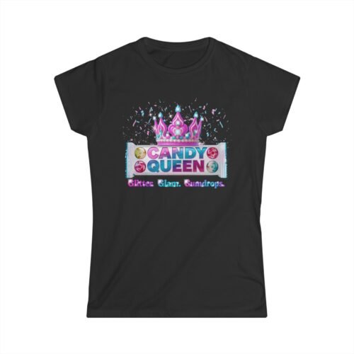 Candy Queen Glitter Glam Gumdrops Shirt – Fun Sparkle Crown Graphic Tee